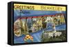 Greetings from Berkeley, California-null-Framed Stretched Canvas