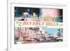 Greetings from Beverly Hills, Los Angeles, California-null-Framed Premium Giclee Print