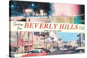 Greetings from Beverly Hills, Los Angeles, California-null-Stretched Canvas