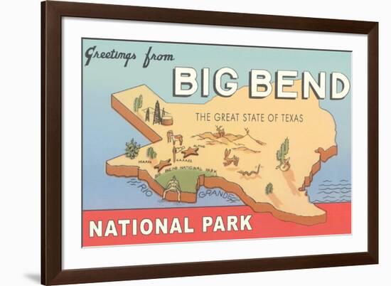 Greetings from Big Bend National Park-null-Framed Art Print