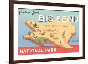 Greetings from Big Bend National Park-null-Framed Art Print