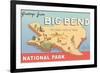 Greetings from Big Bend National Park-null-Framed Art Print