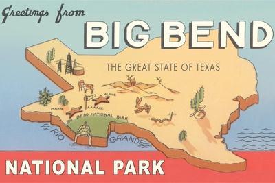 Texas Santa Fe Lone Star State United States Travel Advertisement Poster 