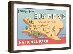 Greetings from Big Bend National Park-null-Framed Art Print