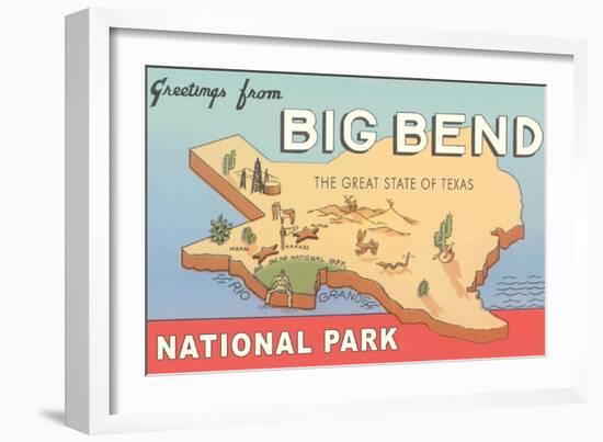 Greetings from Big Bend National Park-null-Framed Art Print