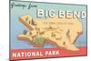 Greetings from Big Bend National Park-null-Mounted Art Print