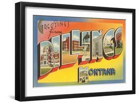 Greetings from Billings, Montana-null-Framed Art Print