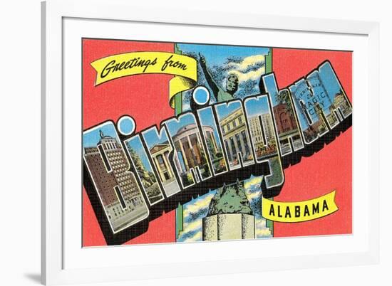 Greetings from Birmingham, Alabama-null-Framed Art Print