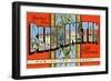 Greetings from Bloomington, Illinois, Hub of the Corn Belt-null-Framed Giclee Print