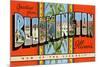Greetings from Bloomington, Illinois-null-Mounted Premium Giclee Print