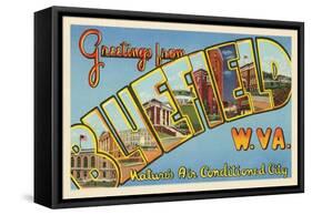Greetings from Bluefield, West Virginia-null-Framed Stretched Canvas