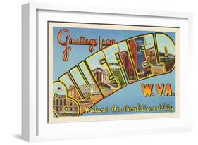 Greetings from Bluefield, West Virginia-null-Framed Art Print