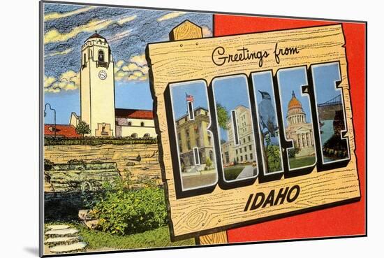 Greetings from Boise, Idaho-null-Mounted Art Print