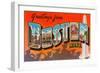 Greetings from Boston, Massachusetts-null-Framed Art Print