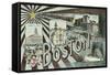 Greetings from Boston-null-Framed Stretched Canvas