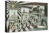 Greetings from Boston-null-Stretched Canvas