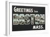 Greetings from Boston-Wild Apple Portfolio-Framed Premium Giclee Print