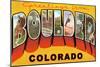 Greetings from Boulder, Colorado-null-Mounted Art Print