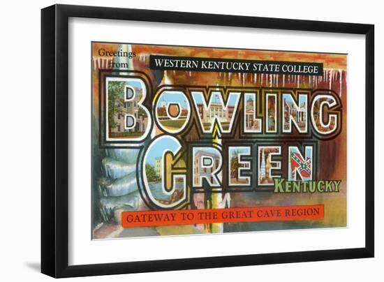 Greetings from Bowling Green, Kentucky-null-Framed Art Print