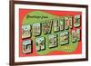 Greetings from Bowling Green, Ohio-null-Framed Art Print