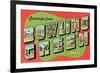 Greetings from Bowling Green, Ohio-null-Framed Art Print