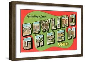 Greetings from Bowling Green, Ohio-null-Framed Art Print