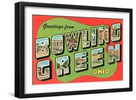 Greetings from Bowling Green, Ohio-null-Framed Art Print