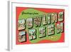 Greetings from Bowling Green, Ohio-null-Framed Art Print