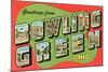 Greetings from Bowling Green, Ohio-null-Mounted Art Print