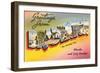 Greetings from Bradenton, Florida, and Gulf Beaches-null-Framed Giclee Print