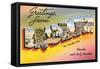 Greetings from Bradenton, Florida, and Gulf Beaches-null-Framed Stretched Canvas