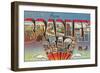 Greetings from Bradley Beach, New Jersey-null-Framed Art Print