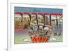 Greetings from Bradley Beach, New Jersey-null-Framed Premium Giclee Print