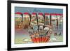 Greetings from Bradley Beach, New Jersey-null-Framed Premium Giclee Print