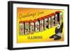 Greetings from Brookfield, Illinois-null-Framed Art Print