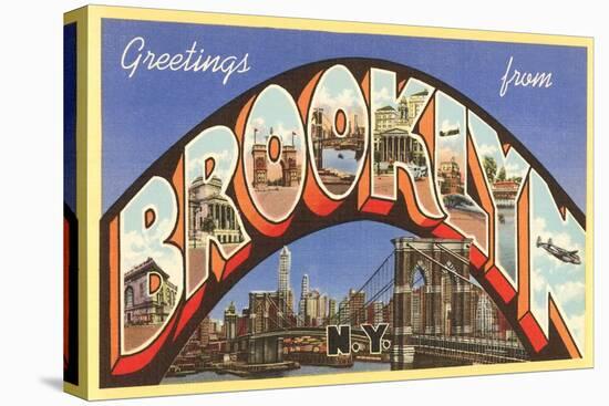 Greetings from Brooklyn, New York-null-Stretched Canvas