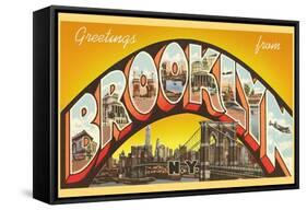 Greetings from Brooklyn-null-Framed Stretched Canvas