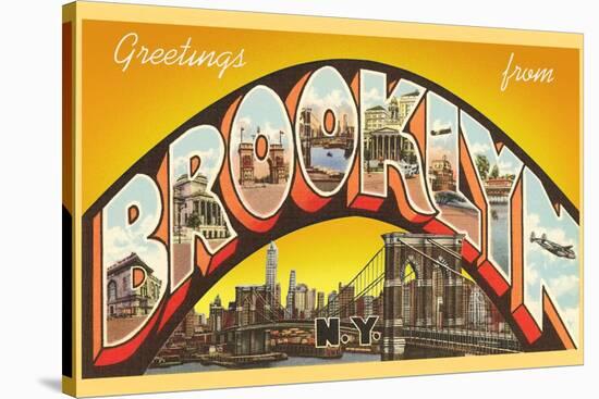 Greetings from Brooklyn-null-Stretched Canvas