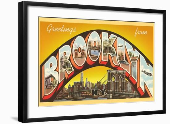 Greetings from Brooklyn-null-Framed Art Print