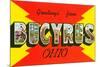 Greetings from Bucyrus, Ohio-null-Mounted Premium Giclee Print