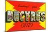 Greetings from Bucyrus, Ohio-null-Mounted Art Print