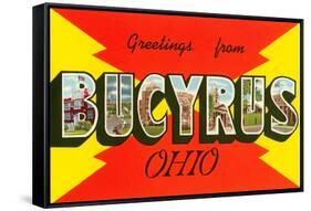 Greetings from Bucyrus, Ohio-null-Framed Stretched Canvas