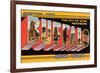 Greetings from Buffalo, New York-null-Framed Premium Giclee Print