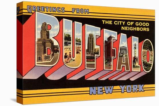 Greetings from Buffalo, New York-null-Stretched Canvas