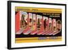 Greetings from Buffalo, New York-null-Framed Art Print