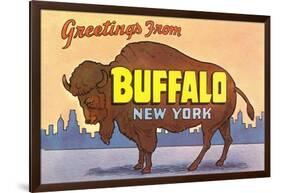 Greetings from Buffalo-null-Framed Art Print