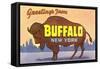 Greetings from Buffalo-null-Framed Stretched Canvas