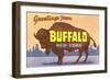 Greetings from Buffalo-null-Framed Art Print