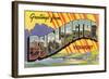 Greetings from Burlington, Vermont-null-Framed Art Print