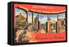 Greetings from Butte, Montana-null-Framed Stretched Canvas